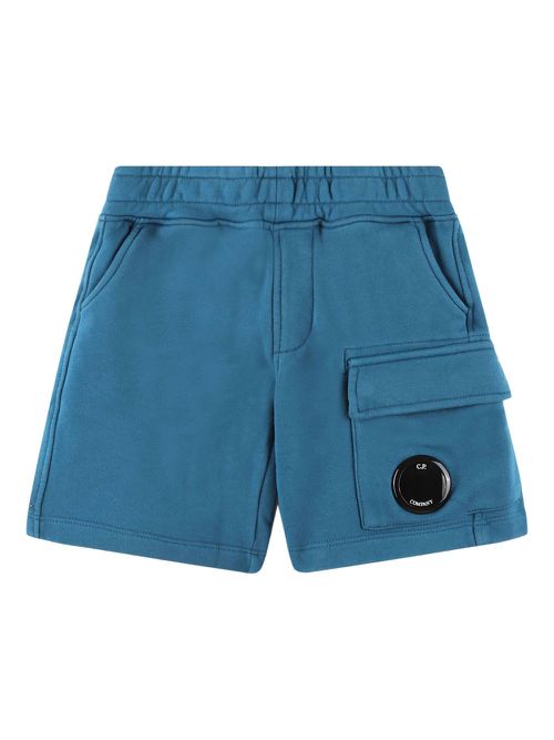 C.P. Company Kids Lens-embellished shorts - Blue