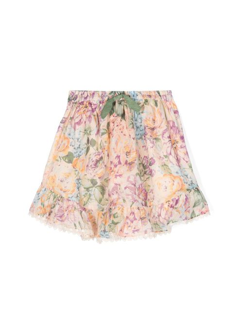 Halliday floral-print skirt - Neutrals