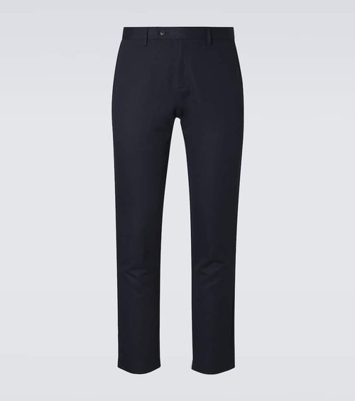 Cotton and linen straight pants
