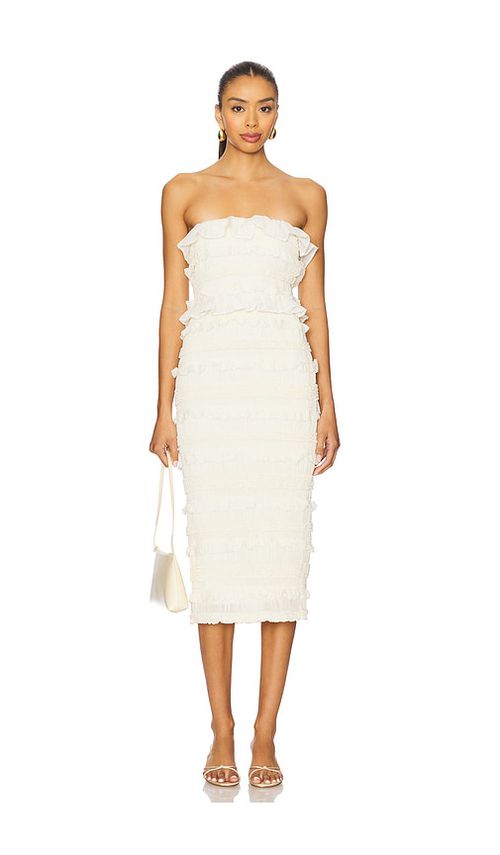 Maude Club Annalise Dress in Ivory.  XL. Also in L, M