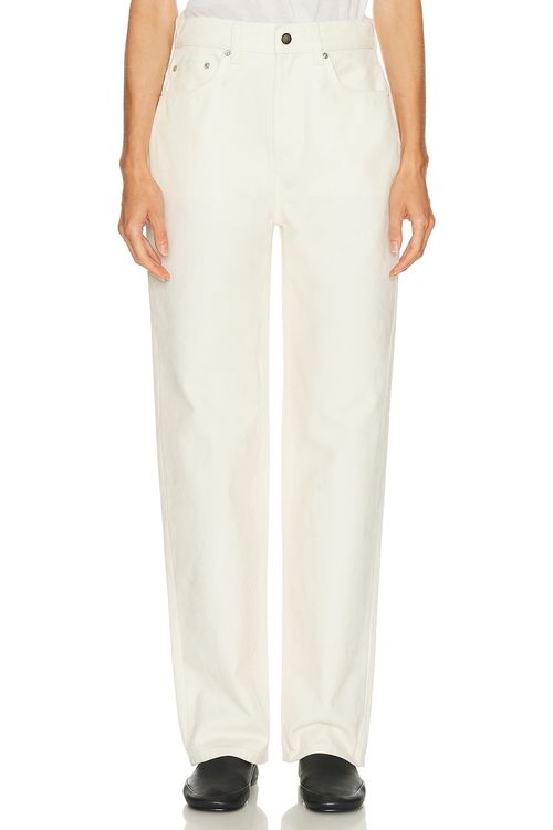 Loulou de Saison Velvet Asmar Straight Leg in Crea