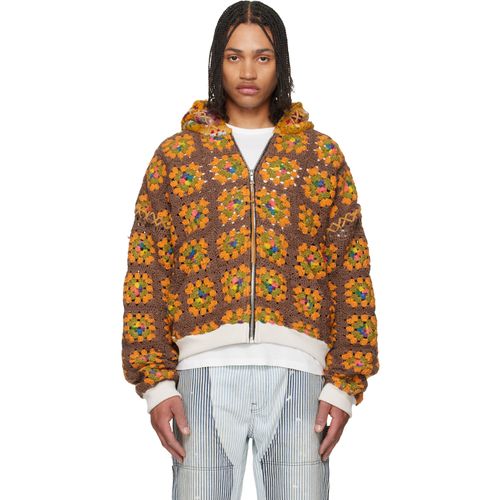 Multicolor Lydia 'One Of A Kind' Square Flower Hoodie
