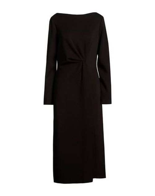 Woman Midi dress Black Size 10 Polyester, Viscose, Elastane