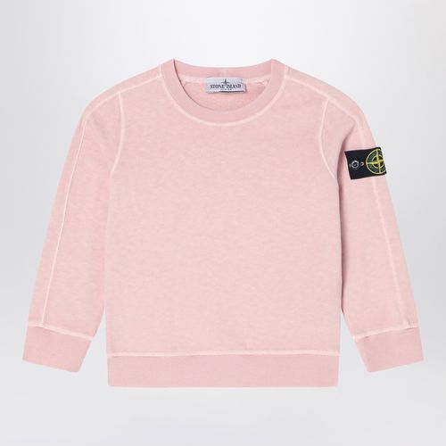 PInk crew neck sweatshirt in cotton