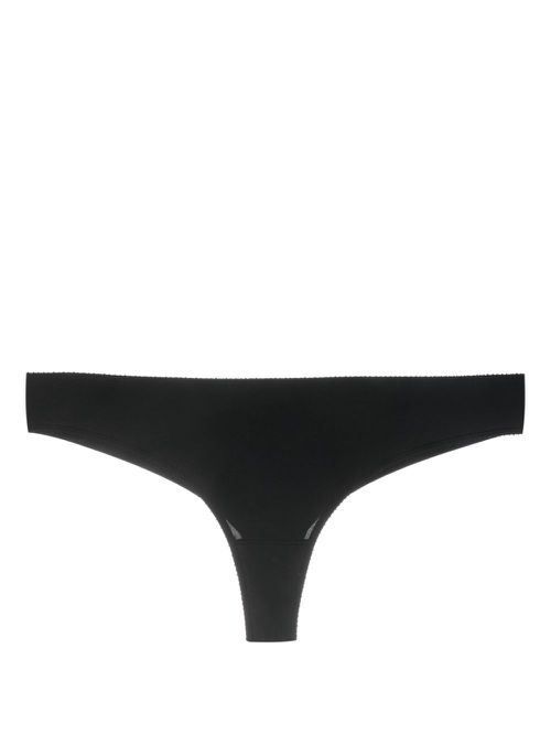 Roller low-rise thong - Black