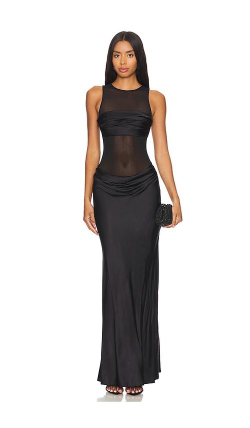 NBD Fiza Maxi Dress in Black. - L also in XS, S, M