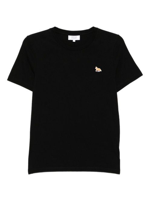 Black Baby Fox cotton t-shirt