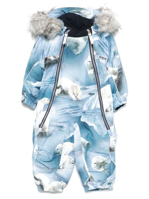 Pyxis Fur snowsuit - Blue