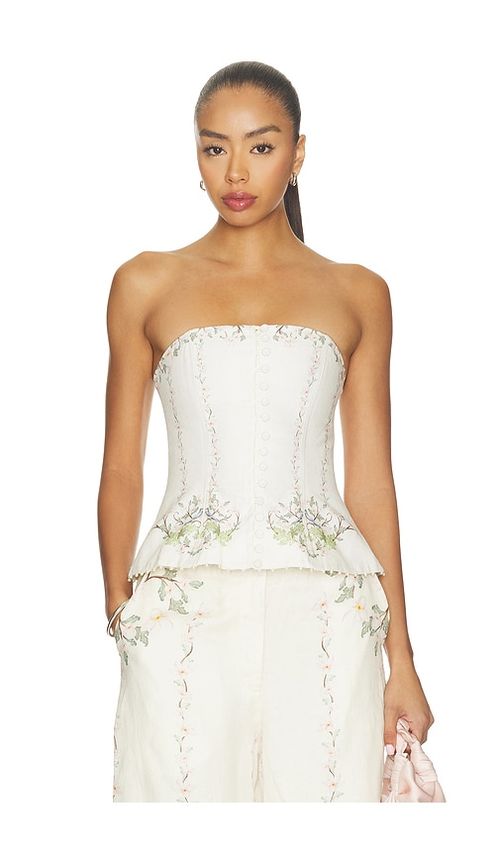 Agua by Agua Bendita Abelia Anhelo Top in Ivory. S. Also in