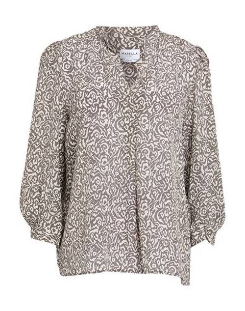 Woman Top Taupe Size 8 Silk