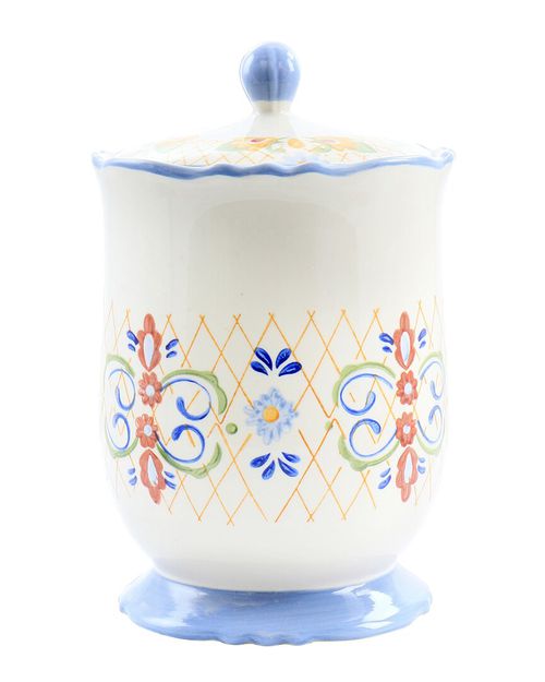 Tierra 2.7qt Hand Painted Stoneware Canister