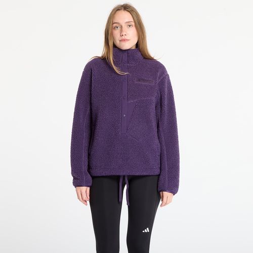 Sweatshirt adidas Terrex Xploric High Pile Fleece Pullover Sweatshirt Aurora Plum/ Semi Flash Aqua