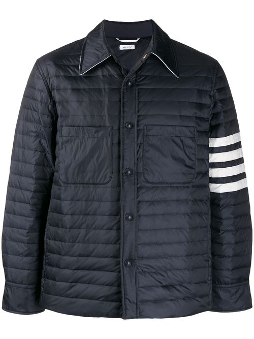 4-Bar down fill shirt jacket - Blue