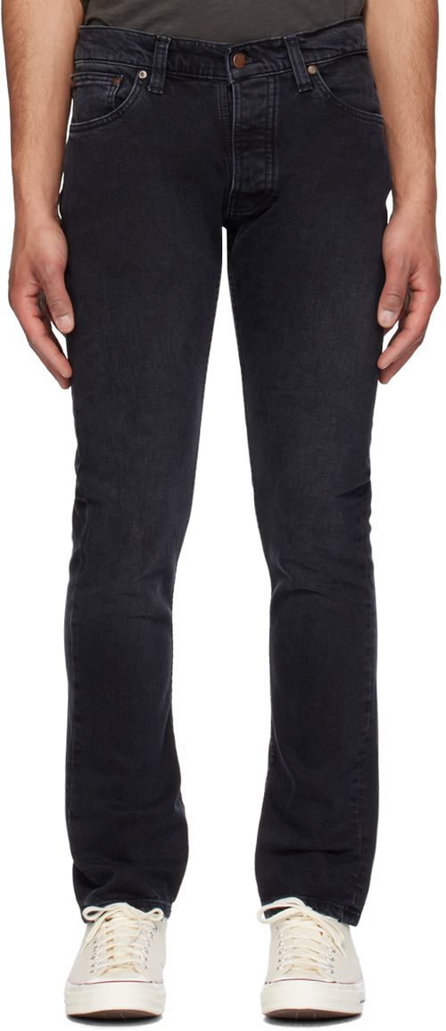 Nudie Jeans Black Grim Tim Jeans