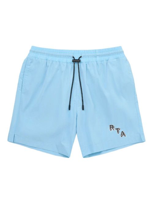 Logo-print swim shorts - Blue