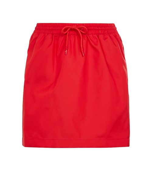 Wardrobe. NYC High-rise drawstring miniskirt