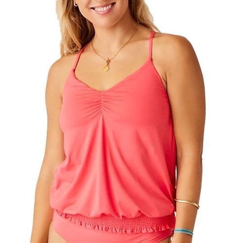 Women's Cassie Swim Tankini Sporty Small Zinnia