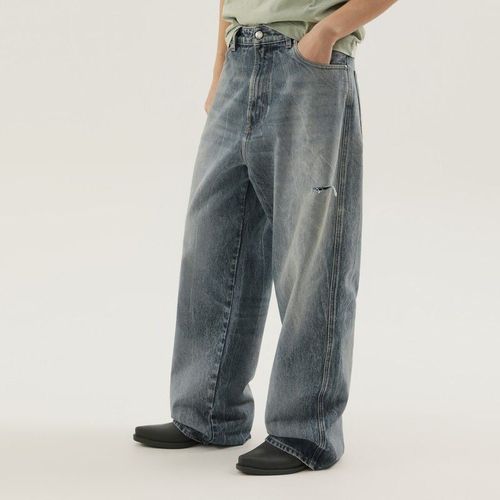 1989 Studio Rhodesian Pants In Stone Blue Deni