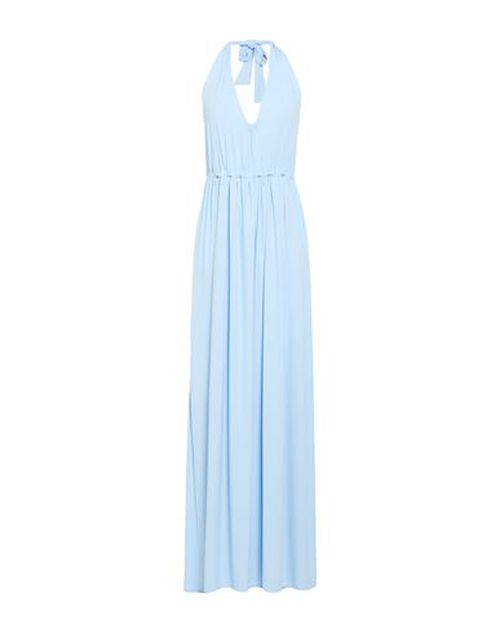 Woman Maxi dress Sky blue Size L Polyamide, Elastane