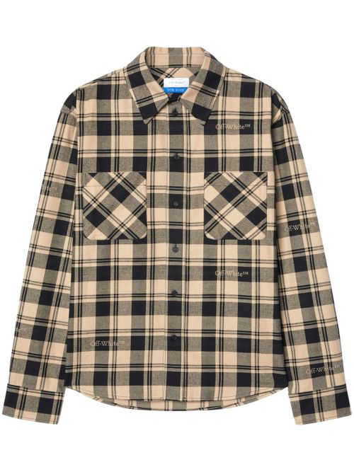 Plaid flannel shirt - Neutrals