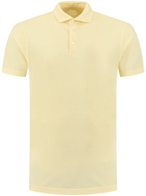 Knitted polo shirt - Yellow