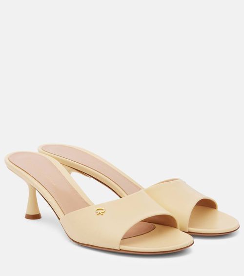 Gianvito Rossi Ascent 55 leather mules