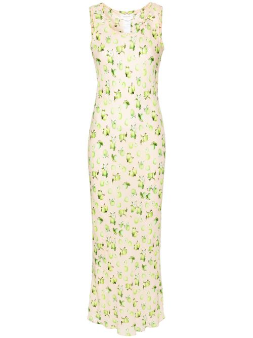 Tonale maxi silk dress - Neutrals