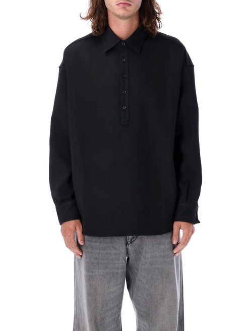 Buttoned Pullover Shirt