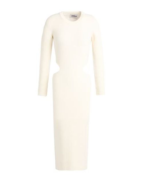 Woman Midi dress Ivory Size L Viscose, Polyester, Polyamide