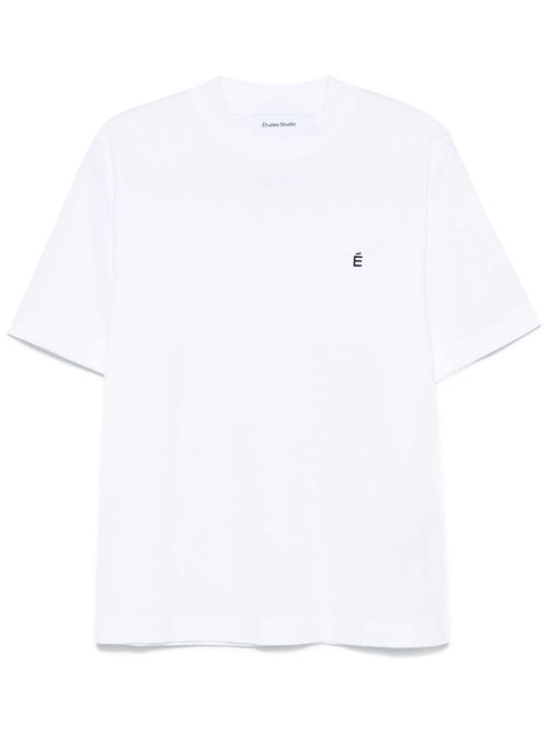 Logo-embroidered T-shirt - White