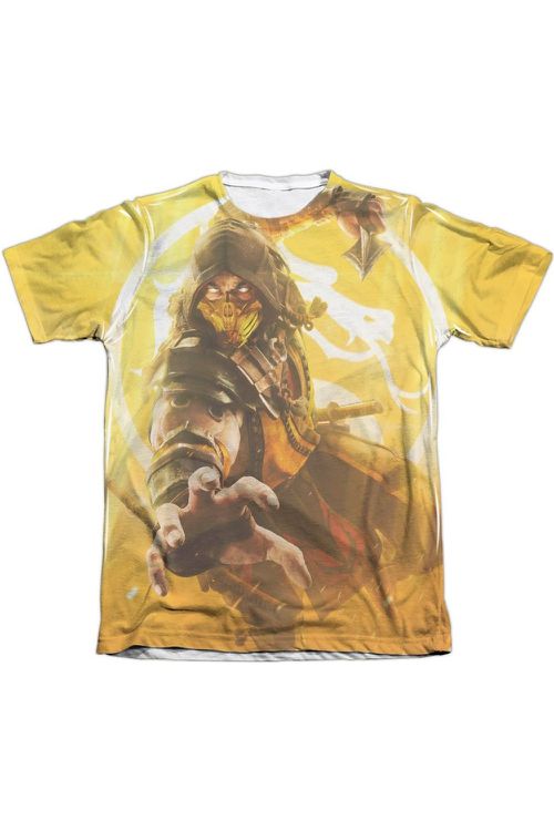 Mortal Kombat 11 Scorpion Adult Poly/Cotton Short Sleeve Tee / T-Shirt