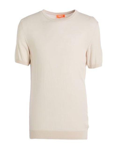 Man Sweater Beige Size L Viscose, Polyester