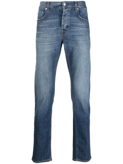 Slim-cut denim jeans - Blue