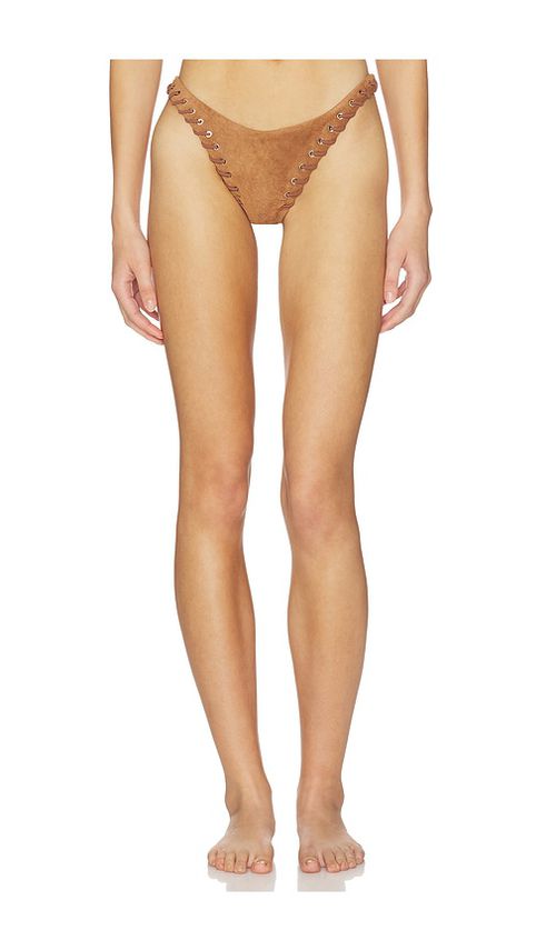 Miaou Rio Bikini Bottom in Tan. - M also in L, S