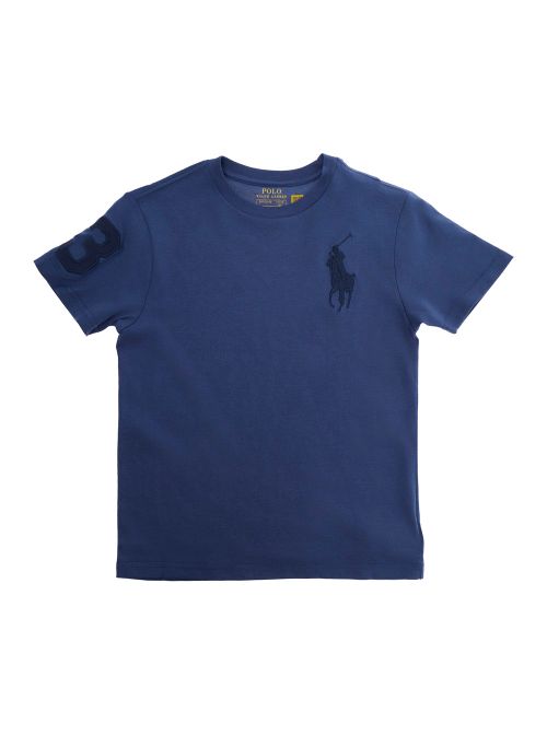 Logo-Embroidered Cotton T-Shirt — Navy