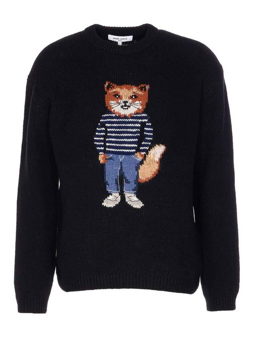 Black Dressed Fox Sweater
