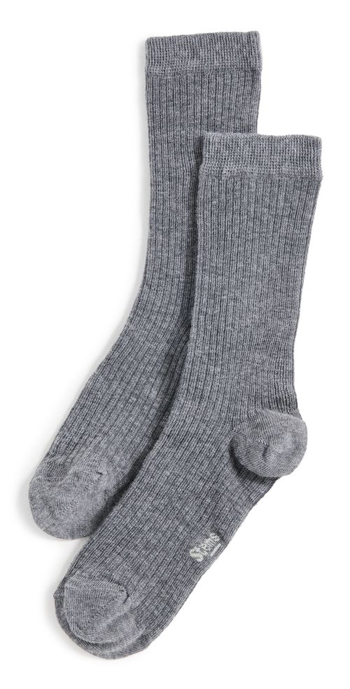 Cloud Cashmere Crew Socks Grey One Size