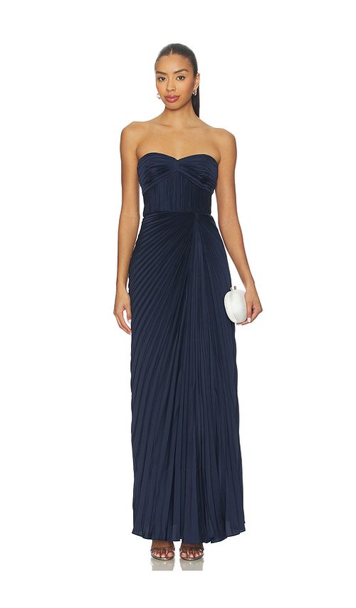 AMUR Joyceann Sweetheart Gown in Navy. 8. Also , 10, 12, 2