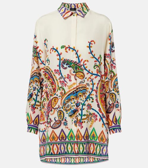 Paisley printed silk shirt