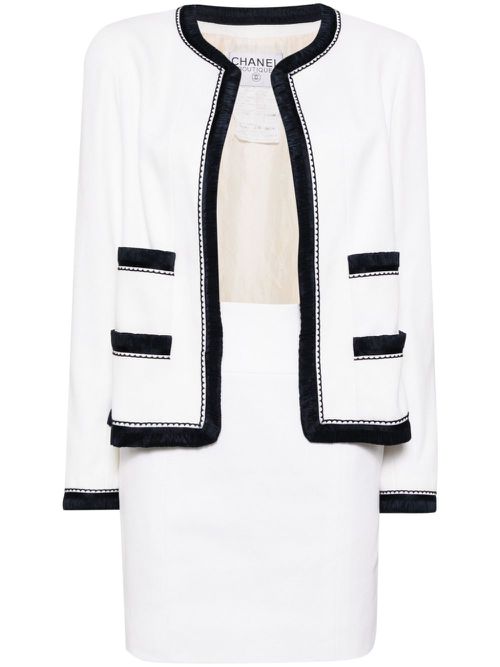 1990s classic suit set - White