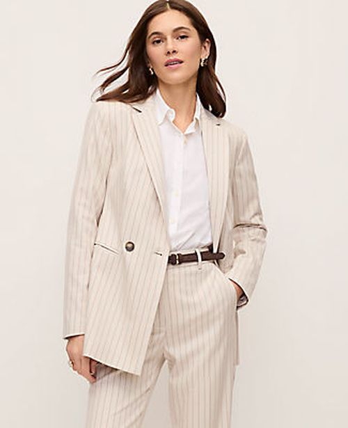 Ann Taylor The Crosby Blazer in Pinstripe