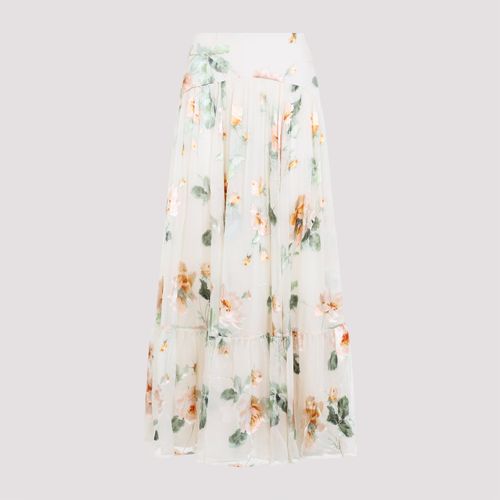 Carousel Burnout Midi Skirt