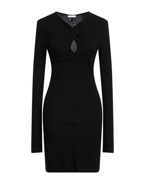 Woman Mini dress Black Size 0 Viscose, Wool