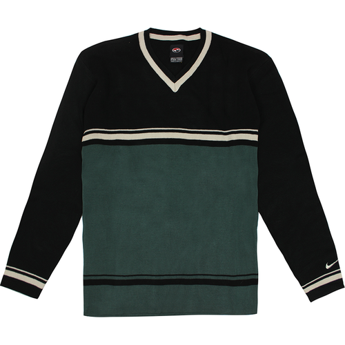Nike Tiger Woods Mens Green/Black Sweater - Multicolour Textile - X-Sma