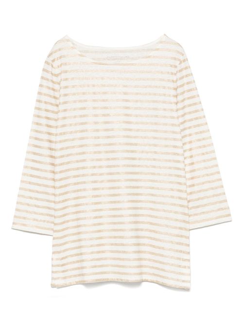 Majestic Filatures striped T-shirt - Gold