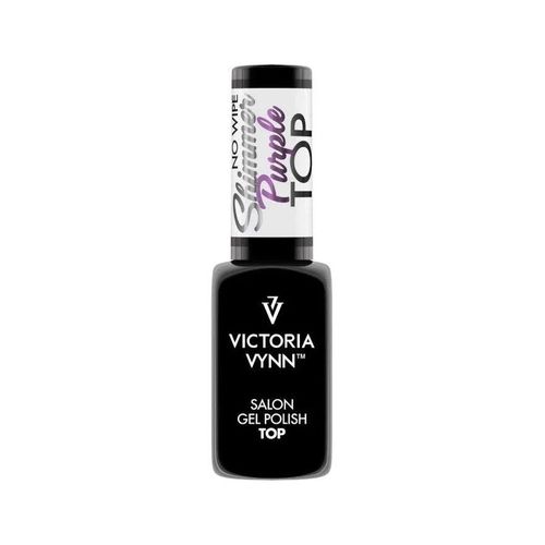 Top coat per smalto gel con shimmer Victoria Vynn Gel Polish Shimmer Top No Wipe Shimmer Purple
