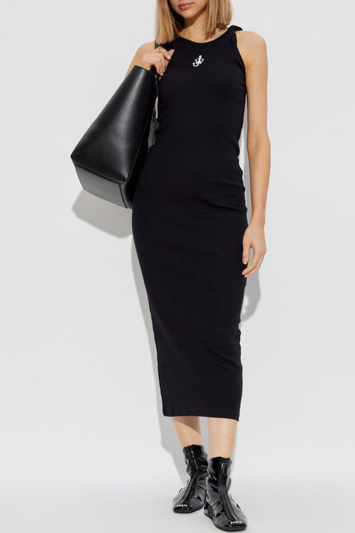 Ribbed Dress, Women's, Black
