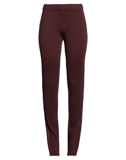 Maison Flâneur Woman Pants Burgundy Size 4 Paper, Wool