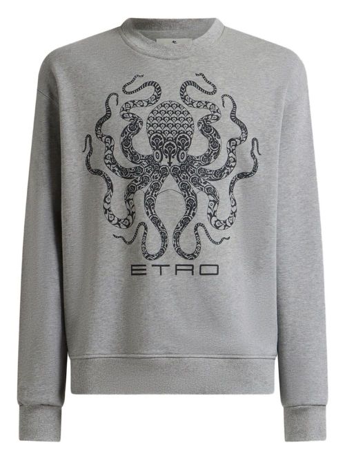 ETRO logo-print sweatshirt - Grey