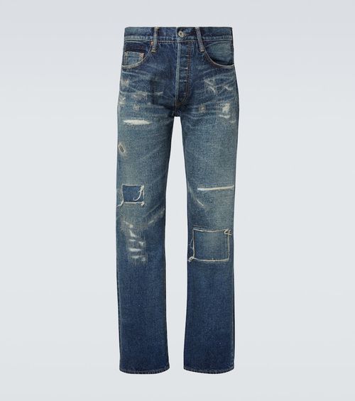Selvedge straight jeans